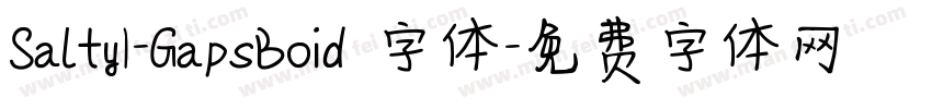 Salty1-GapsBoid 字体字体转换